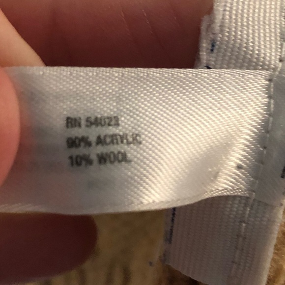 Gap kids size XS brown/tan wool blend cable knit cardigan sweater jacket - Picture 5 of 11